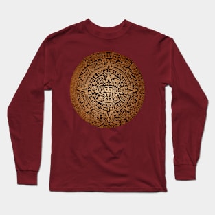 Mayan Stone Calendar Long Sleeve T-Shirt